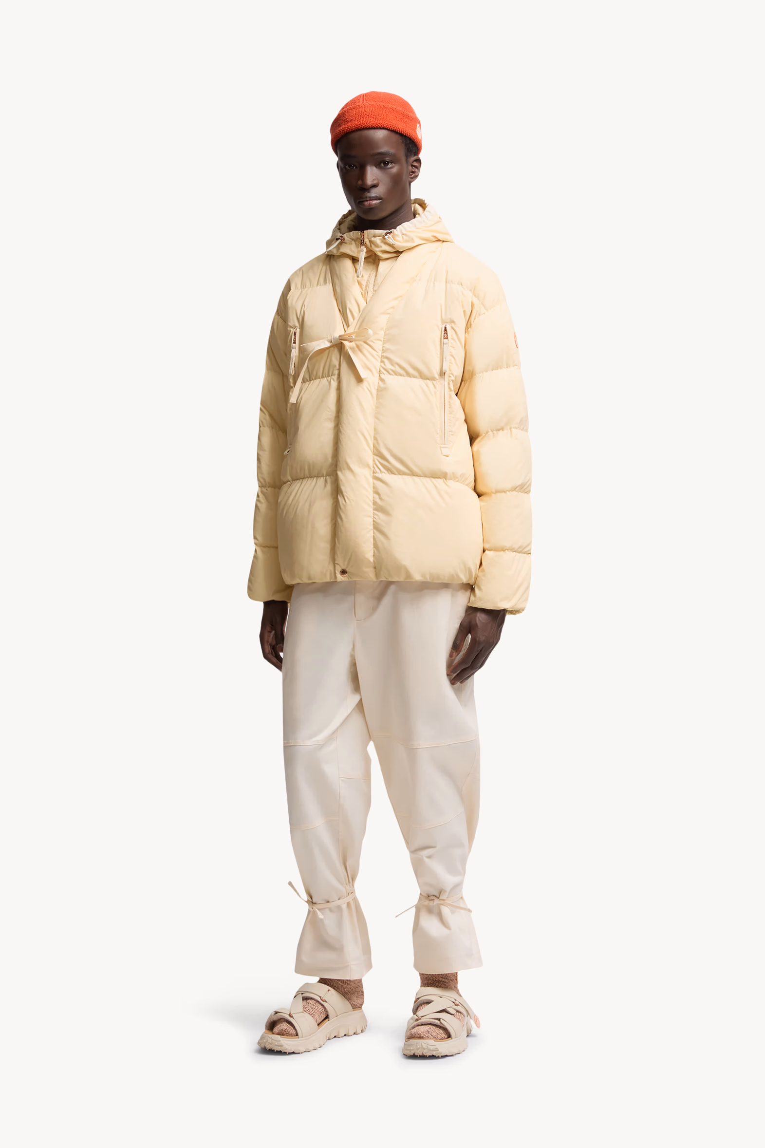 Doudoune courte Tangelo Moncler x Gilga Farm Designed by Donald Glover Mixte Ocre Jaune Moncler 0